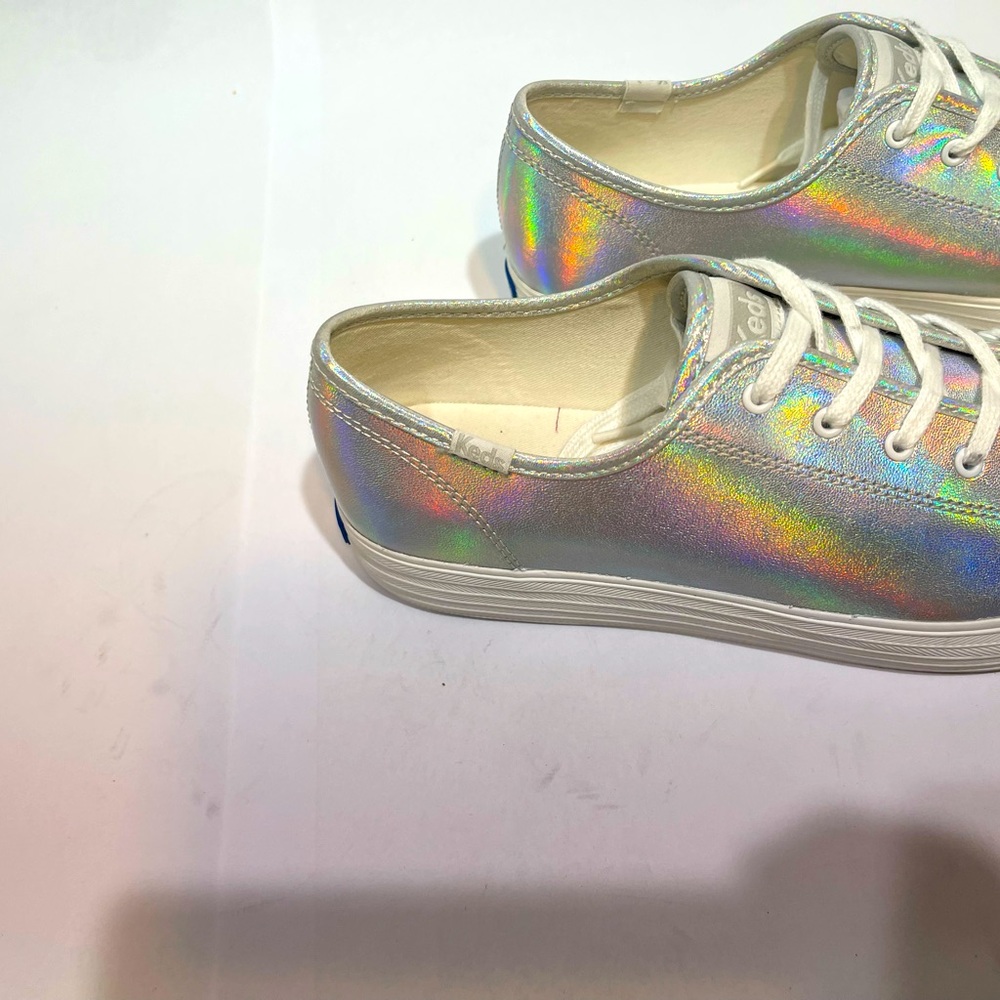 Keds Iridescent Silver Sneakers
Size 10 NWOT - Picture 10 of 16